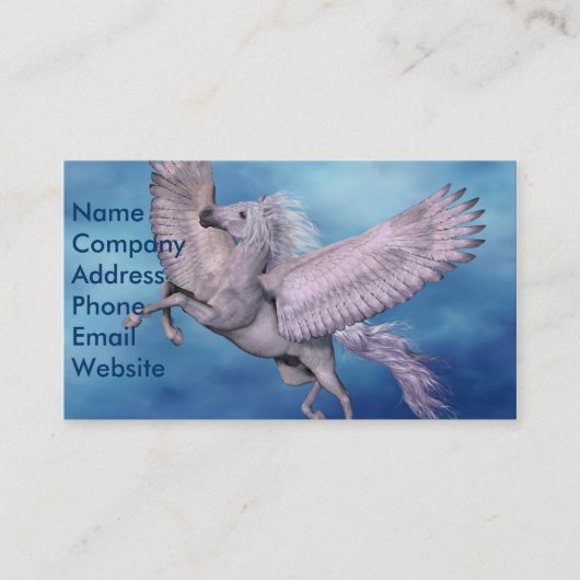 White Pegasus Business Card Visitenkarte (Vorderseite)