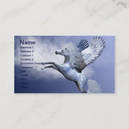 White Pegasus Business Card Visitenkarte