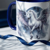 White Pegasus Moonlit Wings Celestial Dream Tasse