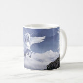 White Pegasus Mystical Coffee Tasse (VorderseiteRechts)