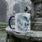 White Pegasus Wings Soft Blue Sky Dreamscape Tasse