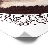 White Pekingese Kopfstudie Poster (Ecke)