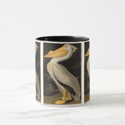 White Pelican, John James Audubon Tasse (Zentrum)