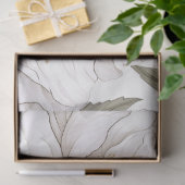 White Peonies | Einfach | Rustikal Seidenpapier (Geschenk)