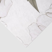 White Peonies | Einfach | Rustikal Seidenpapier (Ausschnitt)