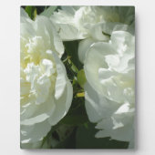 White Peonies Fotoplatte (Vorderseite)