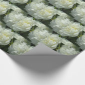 White Peonies Geschenkpapier (Ecke)