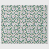 White Peonies Geschenkpapier (Flach)