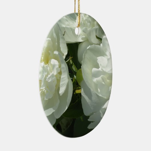 White Peonies Keramikornament (Rechts)
