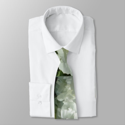 White Peonies Krawatte (Gebunden)