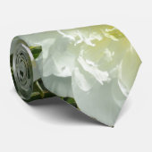 White Peonies Krawatte (Gerollt)