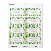 White Peonies & Leaf Wasserfarbe - Hochzeit (Vorne)