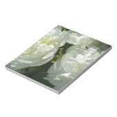 White Peonies Notizblock (Rotiert)