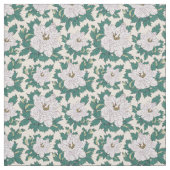 White Peonies Stoff (Muster)
