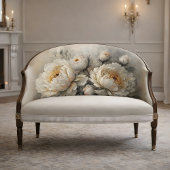 White Peony Bloom Decoupage Seidenpapier