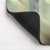 White Peony Blume Mousepad (Ecke)