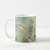 White Peony Blumen Personalisiert Kaffeetasse (Links)