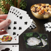 White Peony - Blumenfotografie - Personalisiert Spielkarten (In Situ)