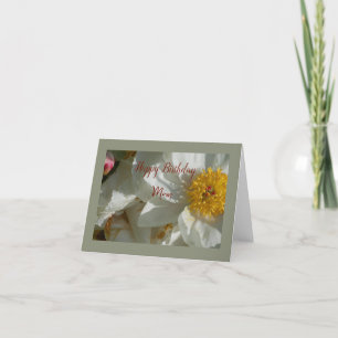 White Peony Dankykarte Dankeskarte