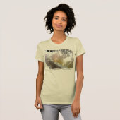 White Peony Design T - Shirt (Vorne ganz)