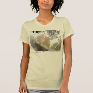 White Peony Design T - Shirt