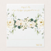 White Peony Epiphany Hochzeitsplatz (Außenseite Aufgefaltet)