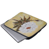White Peony Laptopschutzhülle (Vorne Knopf)