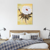 White Peony Leinwanddruck (Insitu (Schlafzimmer))
