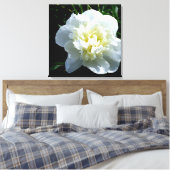 White Peony Leinwanddruck (Insitu (Schlafzimmer))