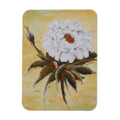 White Peony Magnet (Vertikal)