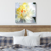 White Peony on Leinwand (Insitu (Schlafzimmer))