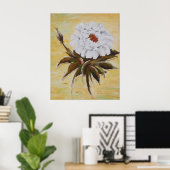 White Peony Poster (Heimbüro)