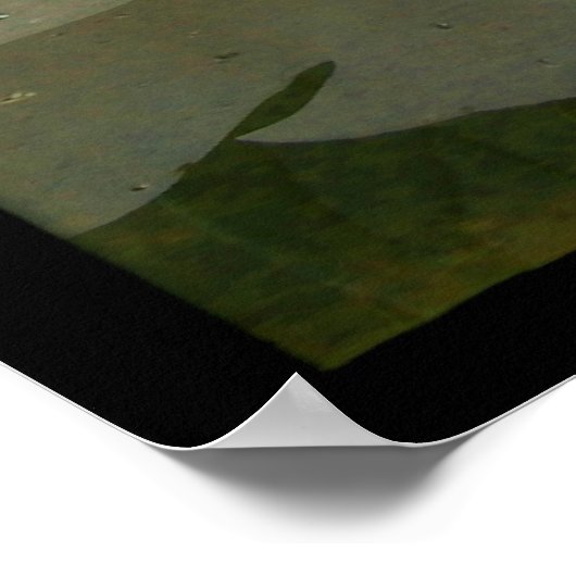 White Peony Poster (Ecke)