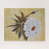 White Peony Puzzle (Horizontal)