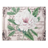 White Peony Script Notizblock (Vorderseite)