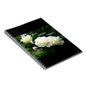 White Peony Trio, 1 Thessaloniker 5:17-18 Notizblock (Rechte Seite)