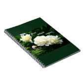 White Peony Trio, 1 Thessaloniker 5:17-18 Notizblock (Rechte Seite)