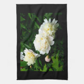 White Peony Trio Geschirrtuch (Vertikal)