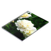 White Peony Trio Notizblock (Linke Seite)
