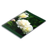 White Peony Trio Notizblock (Linke Seite)