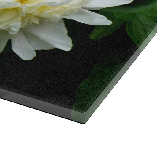 White Peony Trio Schneidebrett (Ecke)