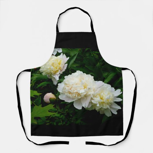 White Peony Trio Schürze (Vorderseite)