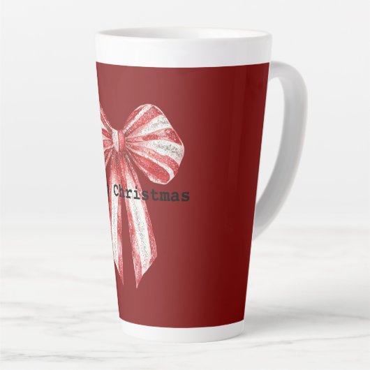 White Peppermint Bows Milchtasse (Rechte Ecke)