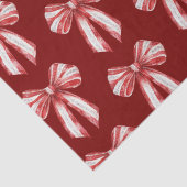 White Peppermint Bows Seidenpapier (Detail)