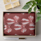White Peppermint Bows Seidenpapier (Geschenk)