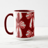 White Peppermint Bows Tasse (Links)