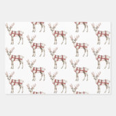 White Peppermint Hirsch Geschenkpapier Set (Vorderseite)