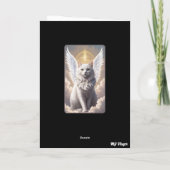 White Persian Angel Karte (Rückseite)