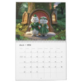White Persian Cat Calendar Kalender (Mär 2026)
