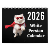 White Persian Cat Calendar Kalender (Titelbild)